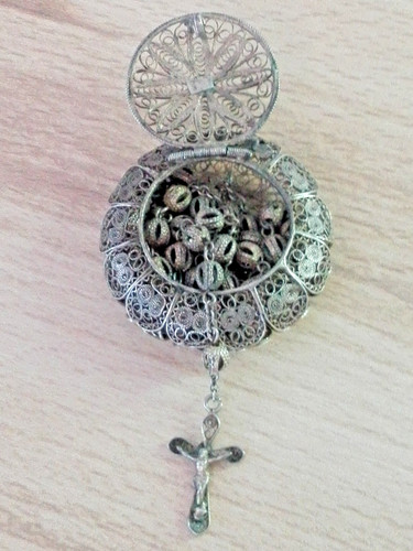 Silber 800 rosenkranz mit - silber,
