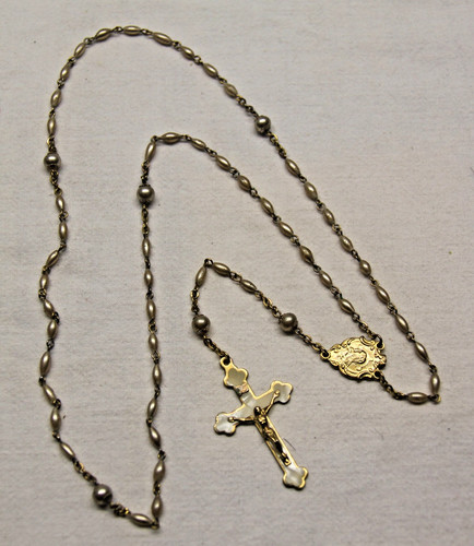 Alter rosenkranz perlmutt aus - alter,