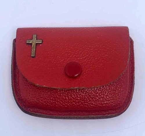Rosenkranz lederetui rot antik - rosenkranz,