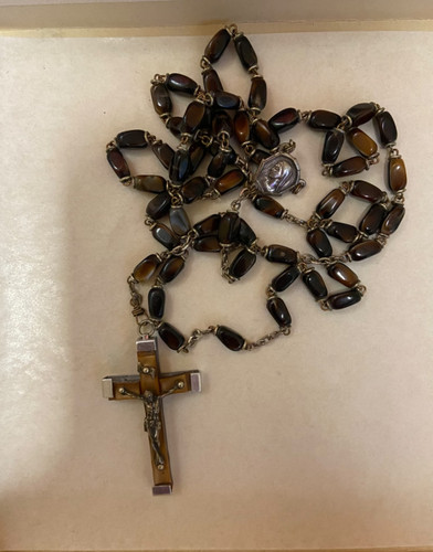 Alter rosenkranz mit braun - rosenkranz,