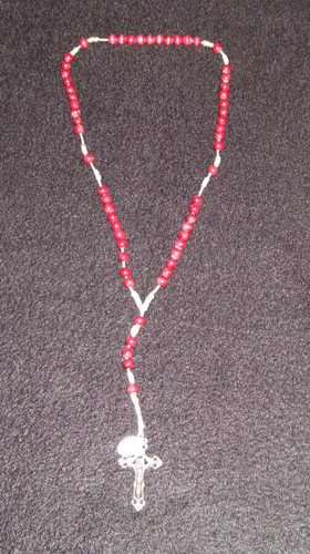 Antiker roter rosenkranz - rosenkranz, aus