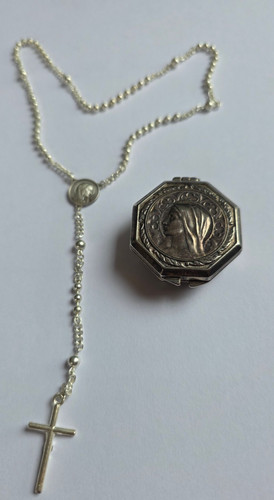 Vintage rosenkranz reisedose - rosenkranz,
