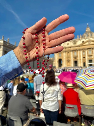Rosenkranz kette mit kreuz - rosenkranz,