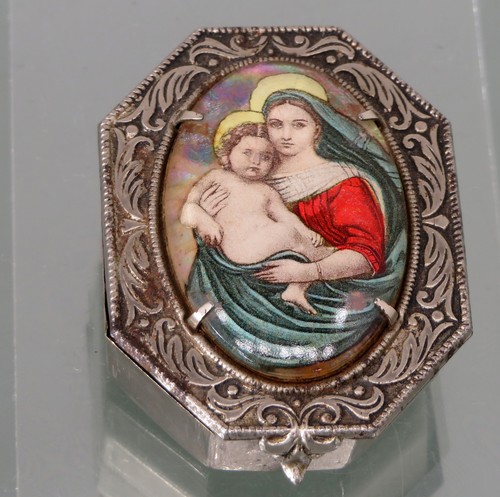 Rosenkranz silber mit dose - rosenkranz,