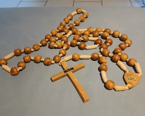 Großer rosenkranz aus holz - großer,