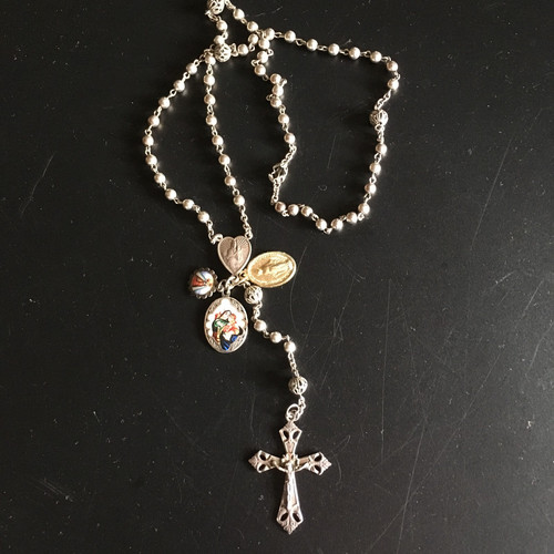 Rosenkranz antik mit 3 - rosenkranz, antik,