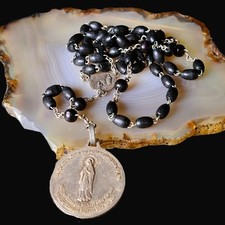 Rosenkranz Holzperlen schwarz