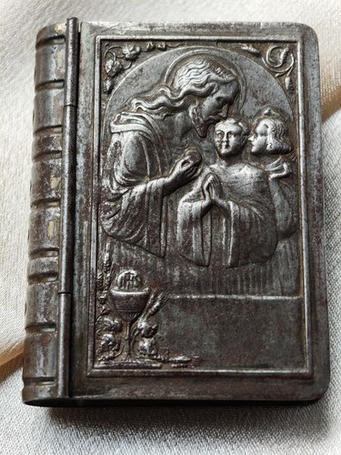 Antikes rosenkranz etui metall - antikes,